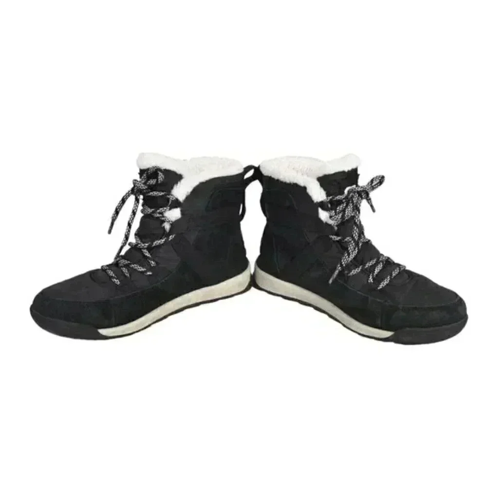 Sorel Whitney II Flurry Waterproof  Boot Suede Insulated Black Size 8 - Picture 7 of 14